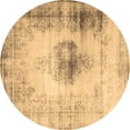 thumbnail image 1 of Ahgly Company Indoor Round Persian Brown Traditional Area Rugs, 5' Round, 1 of 4