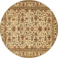 thumbnail image 1 of Ahgly Company Indoor Round Persian Brown Traditional Area Rugs, 7' Round, 1 of 4