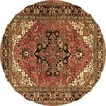 thumbnail image 1 of Ahgly Company Indoor Round Persian Brown Traditional Area Rugs, 8' Round, 1 of 4