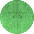 thumbnail image 1 of Ahgly Company Indoor Round Persian Emerald Green Traditional Area Rugs, 3' Round, 1 of 4