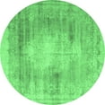 thumbnail image 1 of Ahgly Company Indoor Round Persian Emerald Green Traditional Area Rugs, 4' Round, 1 of 4