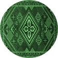 thumbnail image 1 of Ahgly Company Indoor Round Persian Emerald Green Traditional Area Rugs, 6' Round, 1 of 4