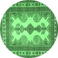 thumbnail image 1 of Ahgly Company Indoor Round Persian Emerald Green Traditional Area Rugs, 6' Round, 1 of 4