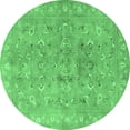 thumbnail image 1 of Ahgly Company Indoor Round Persian Emerald Green Traditional Area Rugs, 8' Round, 1 of 4