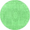 thumbnail image 1 of Ahgly Company Indoor Round Persian Emerald Green Traditional Area Rugs, 8' Round, 1 of 4