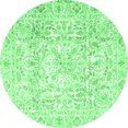 thumbnail image 1 of Ahgly Company Indoor Round Persian Emerald Green Traditional Area Rugs, 8' Round, 1 of 4