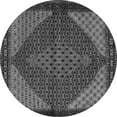 thumbnail image 1 of Ahgly Company Indoor Round Persian Gray Traditional Area Rugs, 4' Round, 1 of 1