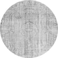 thumbnail image 1 of Ahgly Company Indoor Round Persian Gray Traditional Area Rugs, 4' Round, 1 of 1