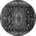 thumbnail image 1 of Ahgly Company Indoor Round Persian Gray Traditional Area Rugs, 4' Round, 1 of 1