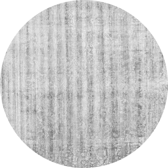 Ahgly Company Indoor Round Persian Gray Traditional Area Rugs, 7' Round