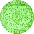 thumbnail image 1 of Ahgly Company Indoor Round Persian Green Traditional Area Rugs, 4' Round, 1 of 1