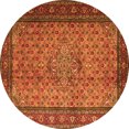 thumbnail image 1 of Ahgly Company Indoor Round Persian Orange Traditional Area Rugs, 4' Round, 1 of 1
