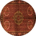 thumbnail image 1 of Ahgly Company Indoor Round Persian Orange Traditional Area Rugs, 8' Round, 1 of 1