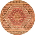 thumbnail image 1 of Ahgly Company Indoor Round Persian Orange Traditional Area Rugs, 8' Round, 1 of 1