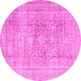 thumbnail image 1 of Ahgly Company Indoor Round Persian Pink Traditional Area Rugs, 5' Round, 1 of 4