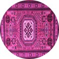 thumbnail image 1 of Ahgly Company Indoor Round Persian Pink Traditional Area Rugs, 5' Round, 1 of 4