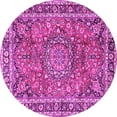 thumbnail image 1 of Ahgly Company Indoor Round Persian Pink Traditional Area Rugs, 7' Round, 1 of 4