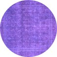 thumbnail image 1 of Ahgly Company Indoor Round Persian Purple Bohemian Area Rugs, 7' Round, 1 of 4