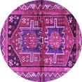 thumbnail image 1 of Ahgly Company Indoor Round Persian Purple Traditional Area Rugs, 4' Round, 1 of 4