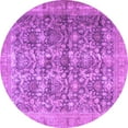 thumbnail image 1 of Ahgly Company Indoor Round Persian Purple Traditional Area Rugs, 8' Round, 1 of 4