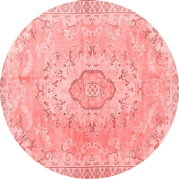 Ahgly Company Indoor Round Persian Red Traditional Area Rugs, 3' Round