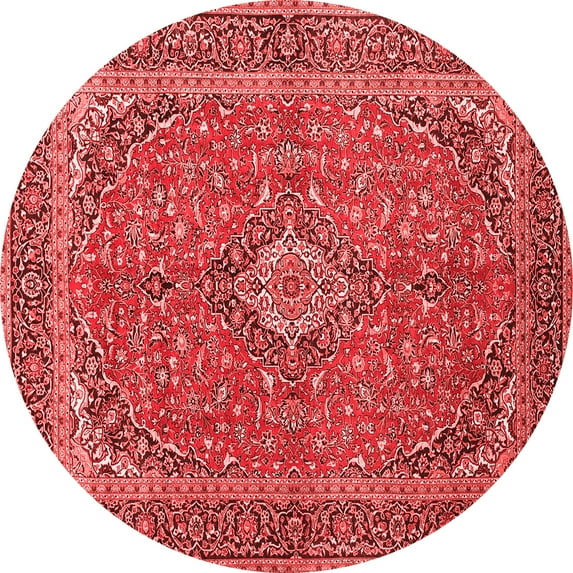 Ahgly Company Indoor Round Persian Red Traditional Area Rugs, 4' Round