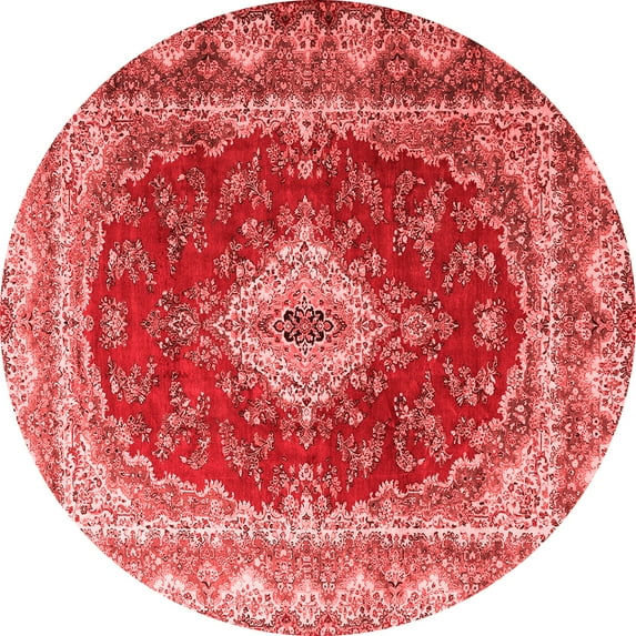 Ahgly Company Indoor Round Persian Red Traditional Area Rugs, 4' Round
