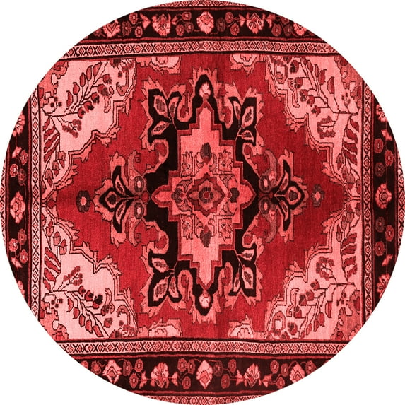 Ahgly Company Indoor Round Persian Red Traditional Area Rugs, 6' Round