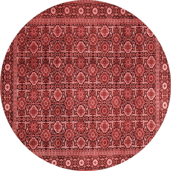 Ahgly Company Indoor Round Persian Red Traditional Area Rugs, 8' Round