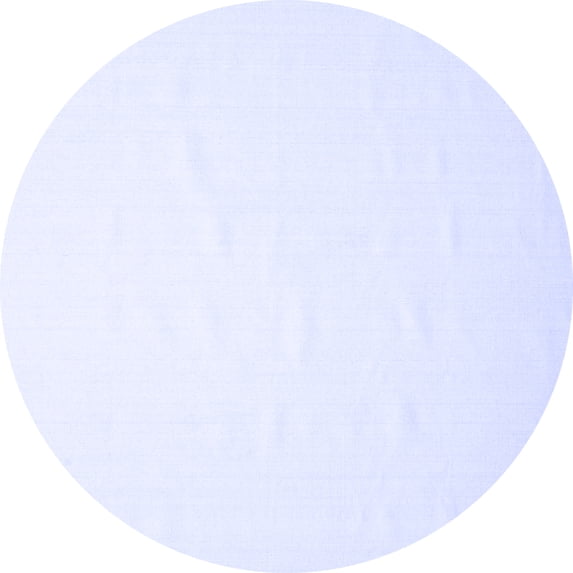 Ahgly Company Indoor Round Solid Blue Modern Area Rugs, 4' Round
