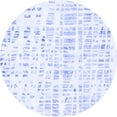 thumbnail image 1 of Ahgly Company Indoor Round Solid Blue Modern Area Rugs, 8' Round, 1 of 4