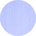 thumbnail image 1 of Ahgly Company Indoor Round Solid Blue Modern Area Rugs, 8' Round, 1 of 4