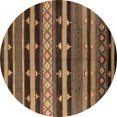 thumbnail image 1 of Ahgly Company Indoor Round Solid Brown Modern Area Rugs, 5' Round, 1 of 4