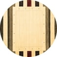 thumbnail image 1 of Ahgly Company Indoor Round Solid Brown Modern Area Rugs, 6' Round, 1 of 4