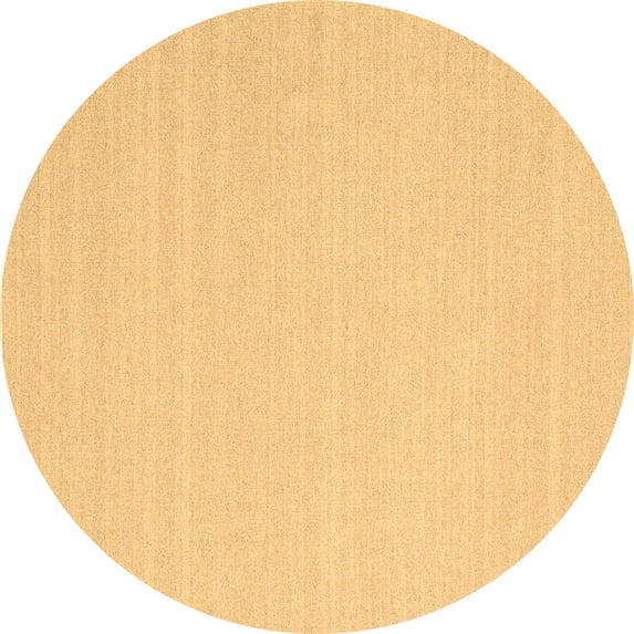 Ahgly Company Indoor Round Solid Brown Modern Area Rugs, 6' Round