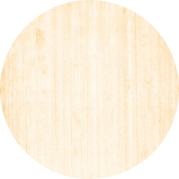 Ahgly Company Indoor Round Solid Brown Modern Area Rugs, 7' Round