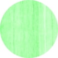 thumbnail image 1 of Ahgly Company Indoor Round Solid Emerald Green Modern Area Rugs, 3' Round, 1 of 4