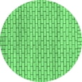 thumbnail image 1 of Ahgly Company Indoor Round Solid Emerald Green Modern Area Rugs, 3' Round, 1 of 4