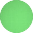 thumbnail image 1 of Ahgly Company Indoor Round Solid Emerald Green Modern Area Rugs, 3' Round, 1 of 4