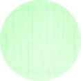 thumbnail image 1 of Ahgly Company Indoor Round Solid Emerald Green Modern Area Rugs, 5' Round, 1 of 4