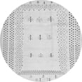 thumbnail image 1 of Ahgly Company Indoor Round Solid Gray Modern Area Rugs, 3' Round, 1 of 1