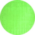 thumbnail image 1 of Ahgly Company Indoor Round Solid Green Modern Area Rugs, 4' Round, 1 of 1
