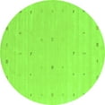 thumbnail image 1 of Ahgly Company Indoor Round Solid Green Modern Area Rugs, 4' Round, 1 of 1