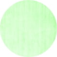 thumbnail image 1 of Ahgly Company Indoor Round Solid Green Modern Area Rugs, 6' Round, 1 of 1
