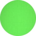 thumbnail image 1 of Ahgly Company Indoor Round Solid Green Modern Area Rugs, 7' Round, 1 of 1