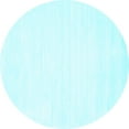thumbnail image 1 of Ahgly Company Indoor Round Solid Light Blue Modern Area Rugs, 3' Round, 1 of 4
