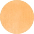 thumbnail image 1 of Ahgly Company Indoor Round Solid Orange Modern Area Rugs, 3' Round, 1 of 4