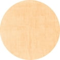 thumbnail image 1 of Ahgly Company Indoor Round Solid Orange Modern Area Rugs, 3' Round, 1 of 4