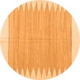 thumbnail image 1 of Ahgly Company Indoor Round Solid Orange Modern Area Rugs, 6' Round, 1 of 1