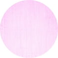 thumbnail image 1 of Ahgly Company Indoor Round Solid Pink Modern Area Rugs, 3' Round, 1 of 4